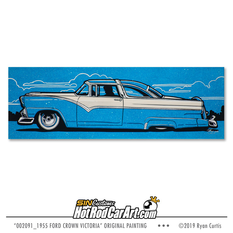 Hand Painted 18x6 Aluminum Panel