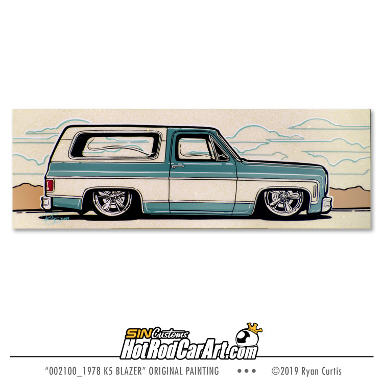 Hand Painted 18x6 Aluminum Panel