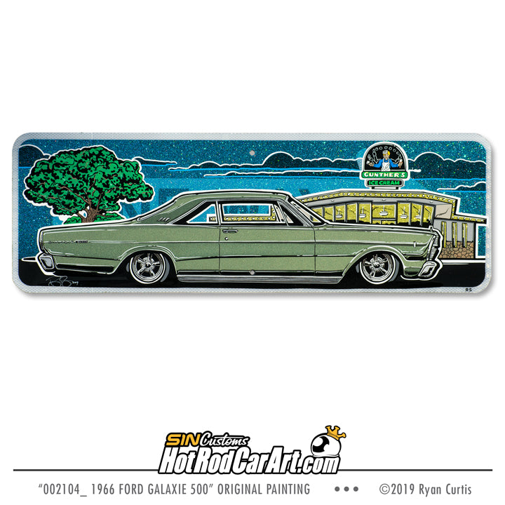 Hand Painted Aluminum Road Sign