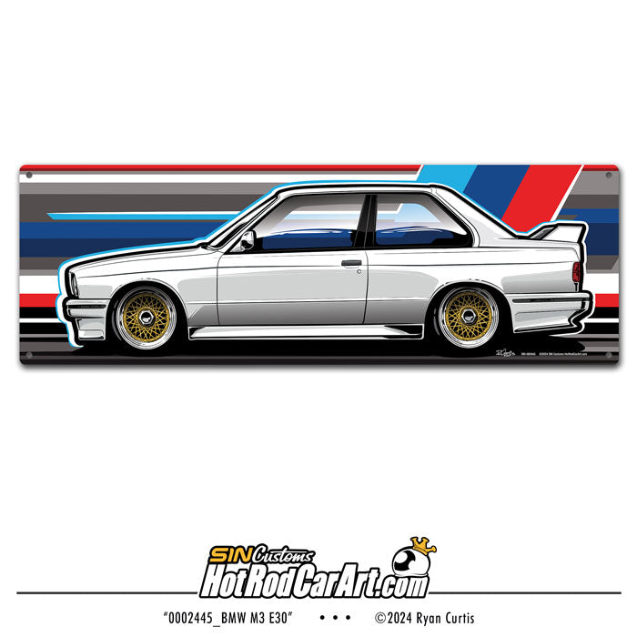 002445_BMW M3 E30  - Metal Sign