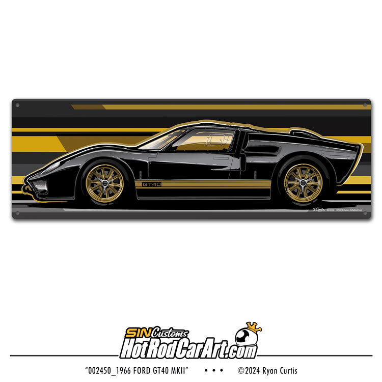002450_1966 Ford GT40 MkII  - Metal Sign
