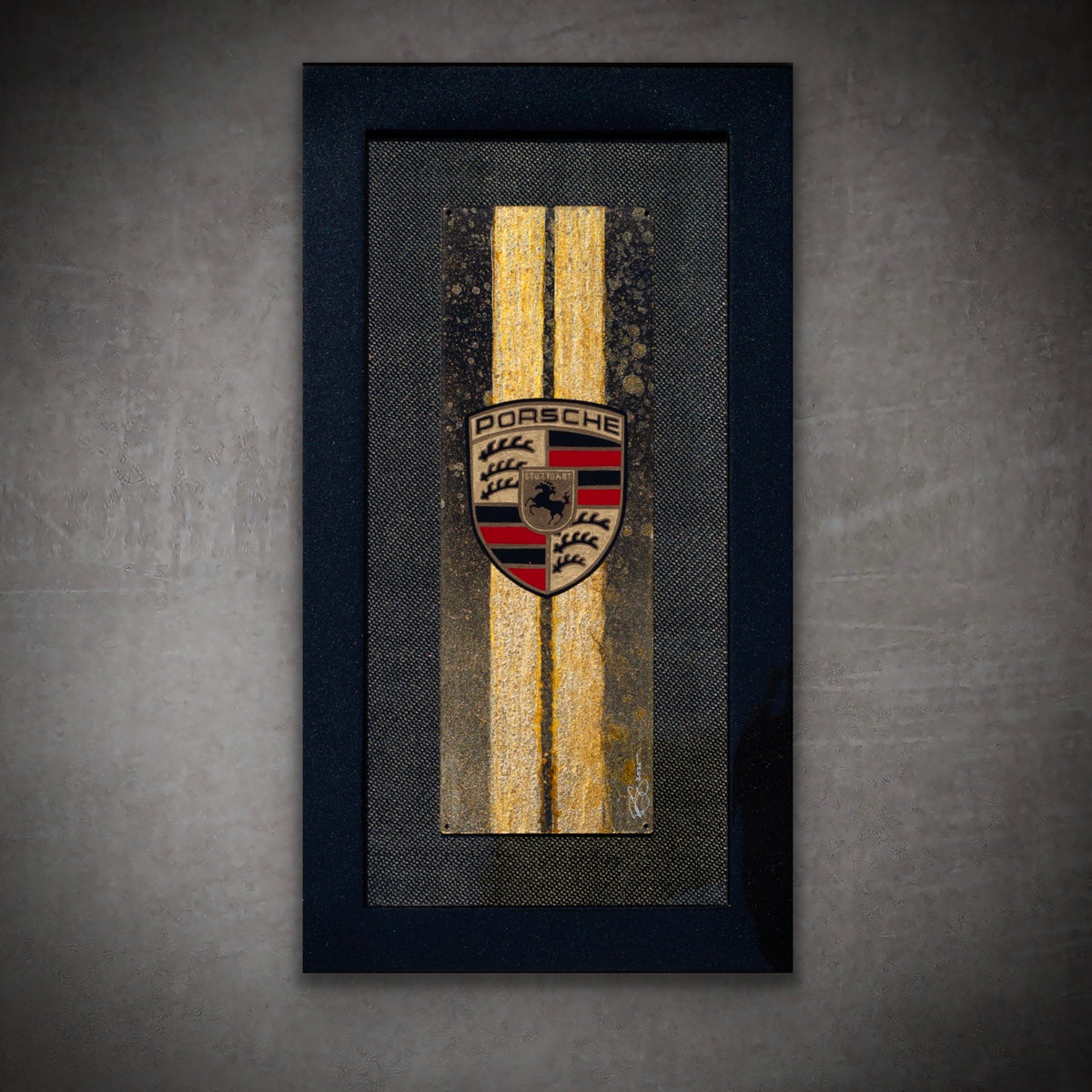 Porsche Badge Icon - Original Painting