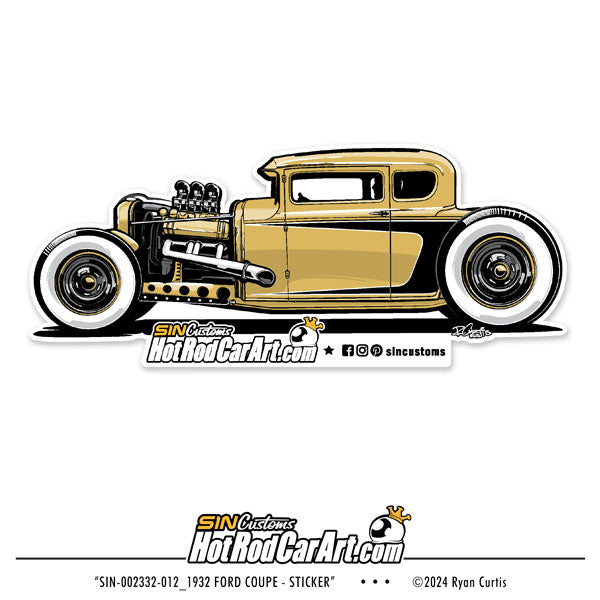 1932 Ford Coupe -- Sticker