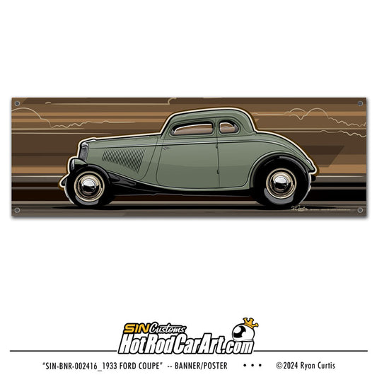 1933 Ford Coupe - Banner/Poster