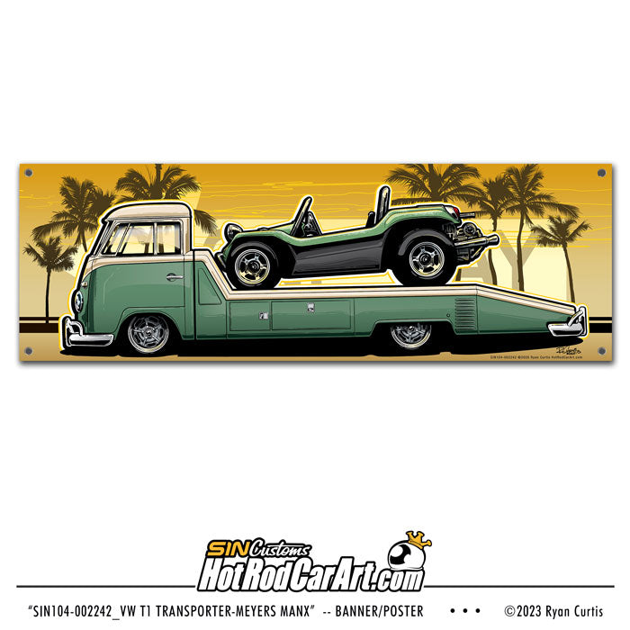 VW T1 Transporter-Meyers Manx - Banner/Poster