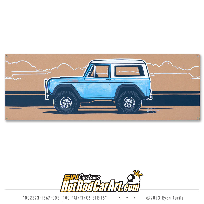 25 for $100 Handpainted - 18x6 Aluminum Panel