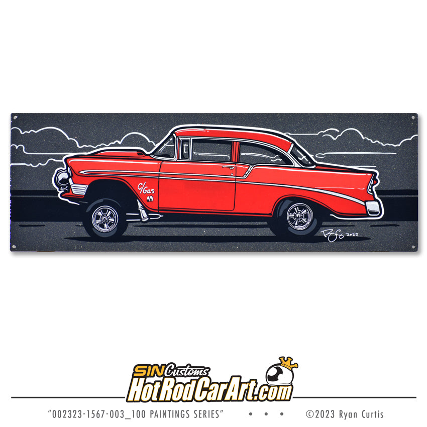 25 for $100 Handpainted - 18x6 Aluminum Panel