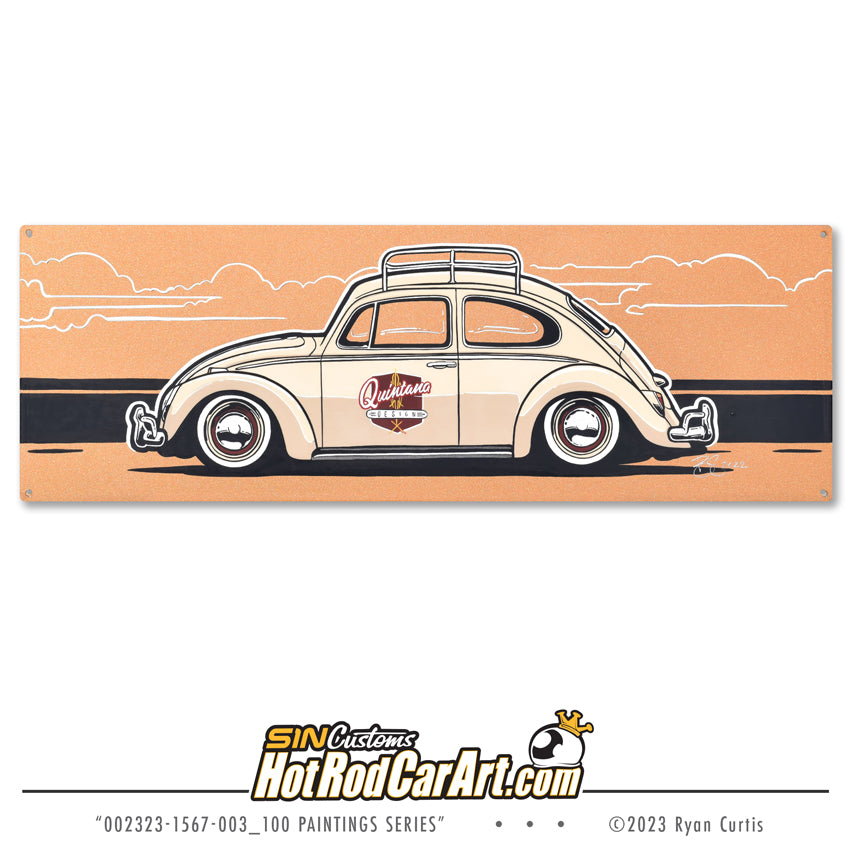 25 for $100 Handpainted - 18x6 Aluminum Panel