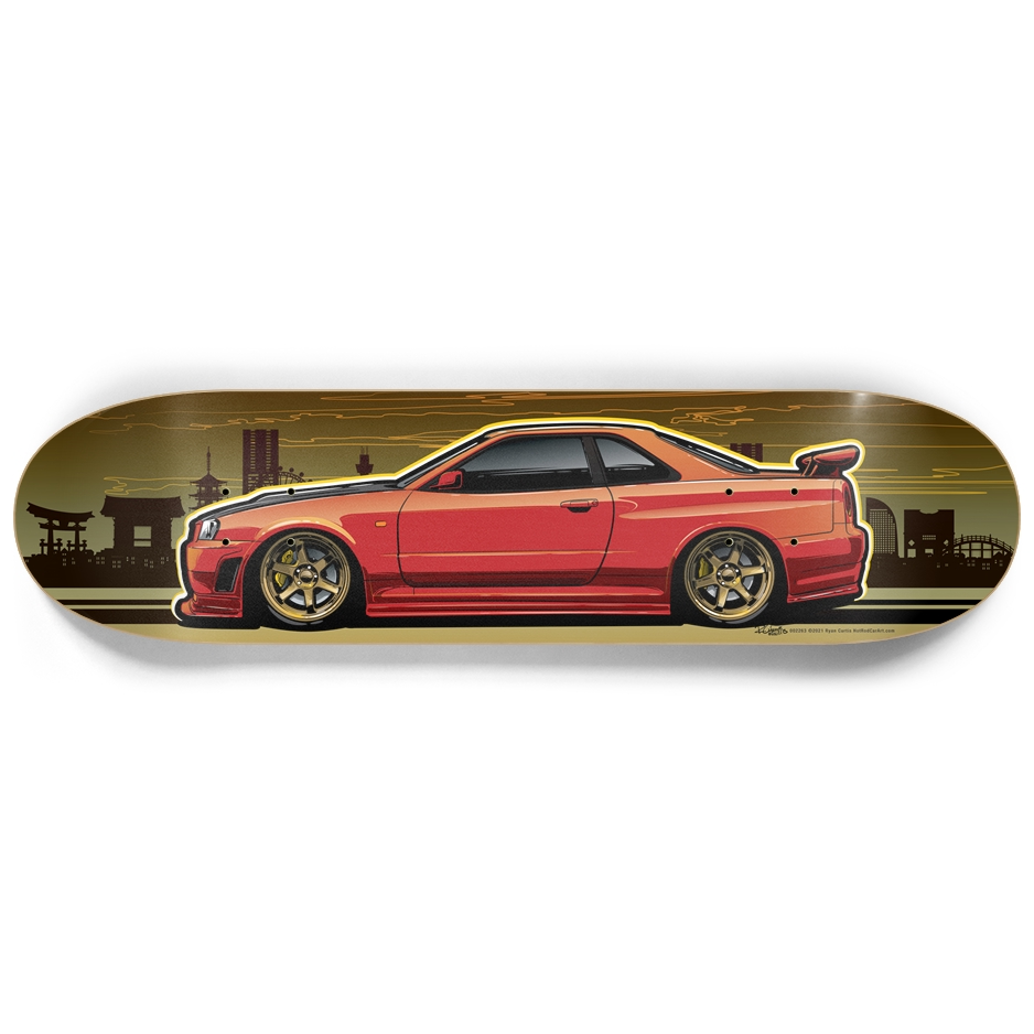 Nissan Skyline R34 Skateboard