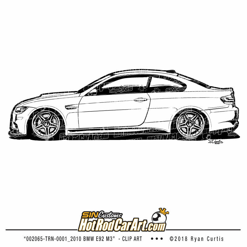 002065-TRN-0001_2010 BMW E92 M3 - Clip Art