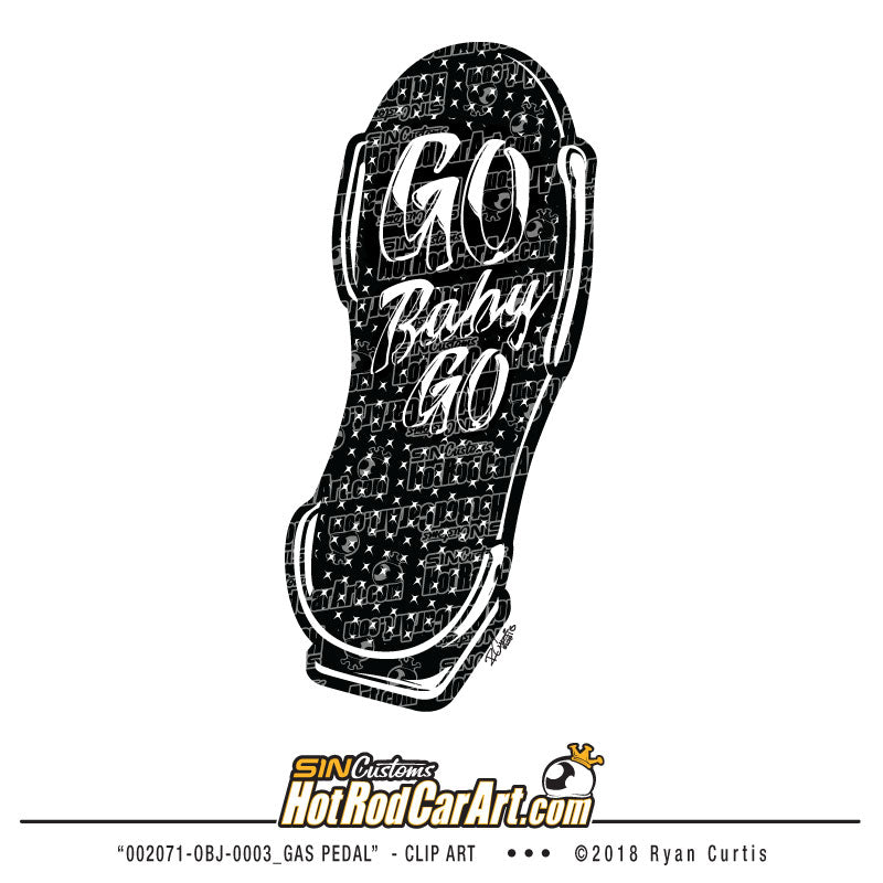 002071-OBJ-0003_Gas Pedal - Clip Art