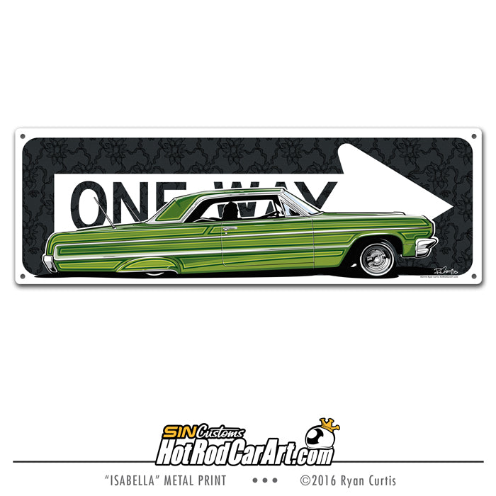 64 Impala Lowrider Truck Open Decal