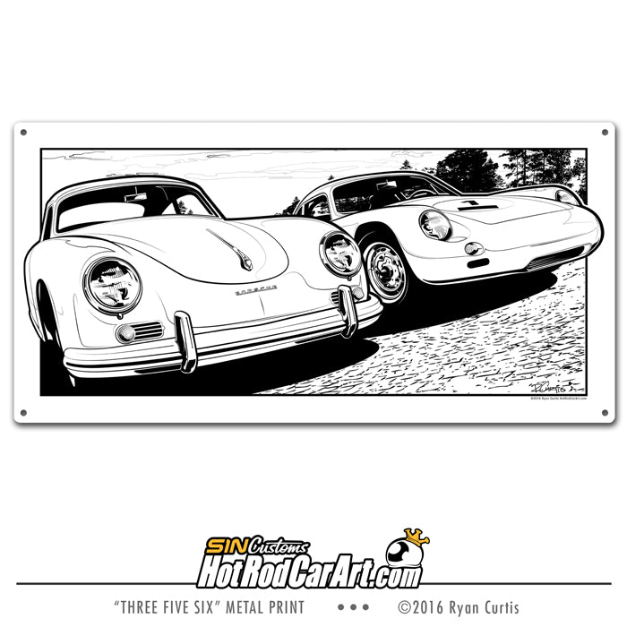 Three Five Six - Metal Print