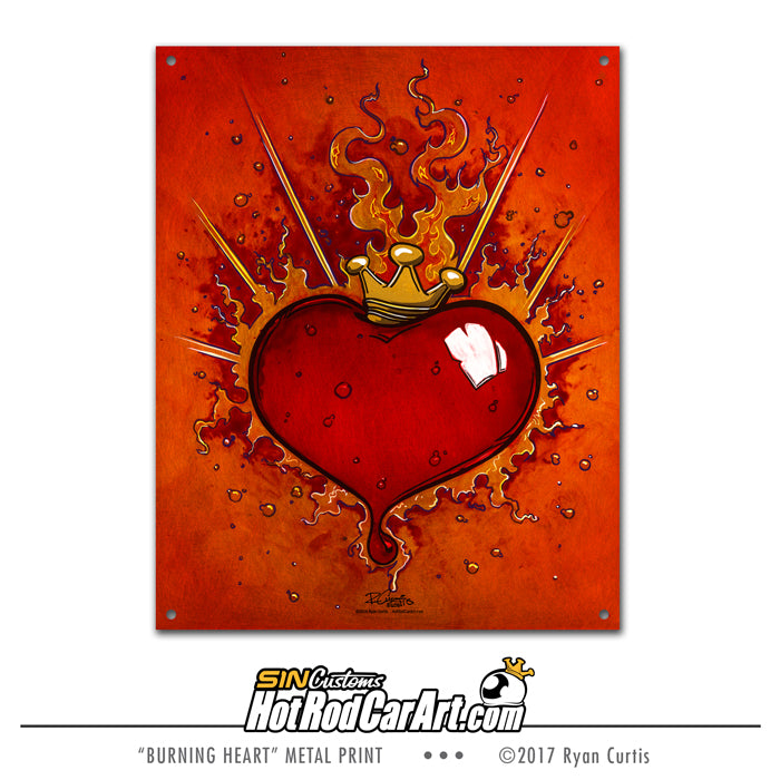 Sheet Metal Heart - Large Heart (Reds) | RYAN'S ART FOR THE SOUL