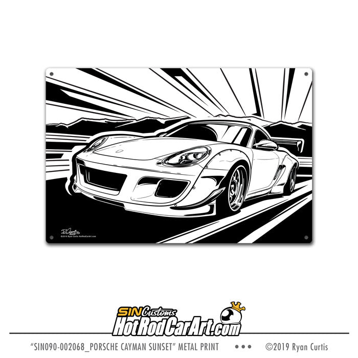 Cayman Sunset - Metal Print