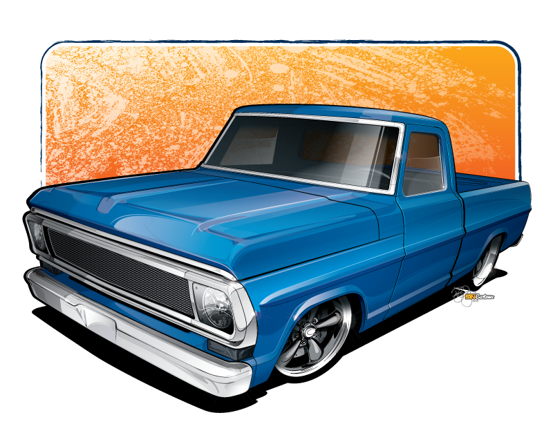 Vehicle Rendering - 1970 Ford F-100