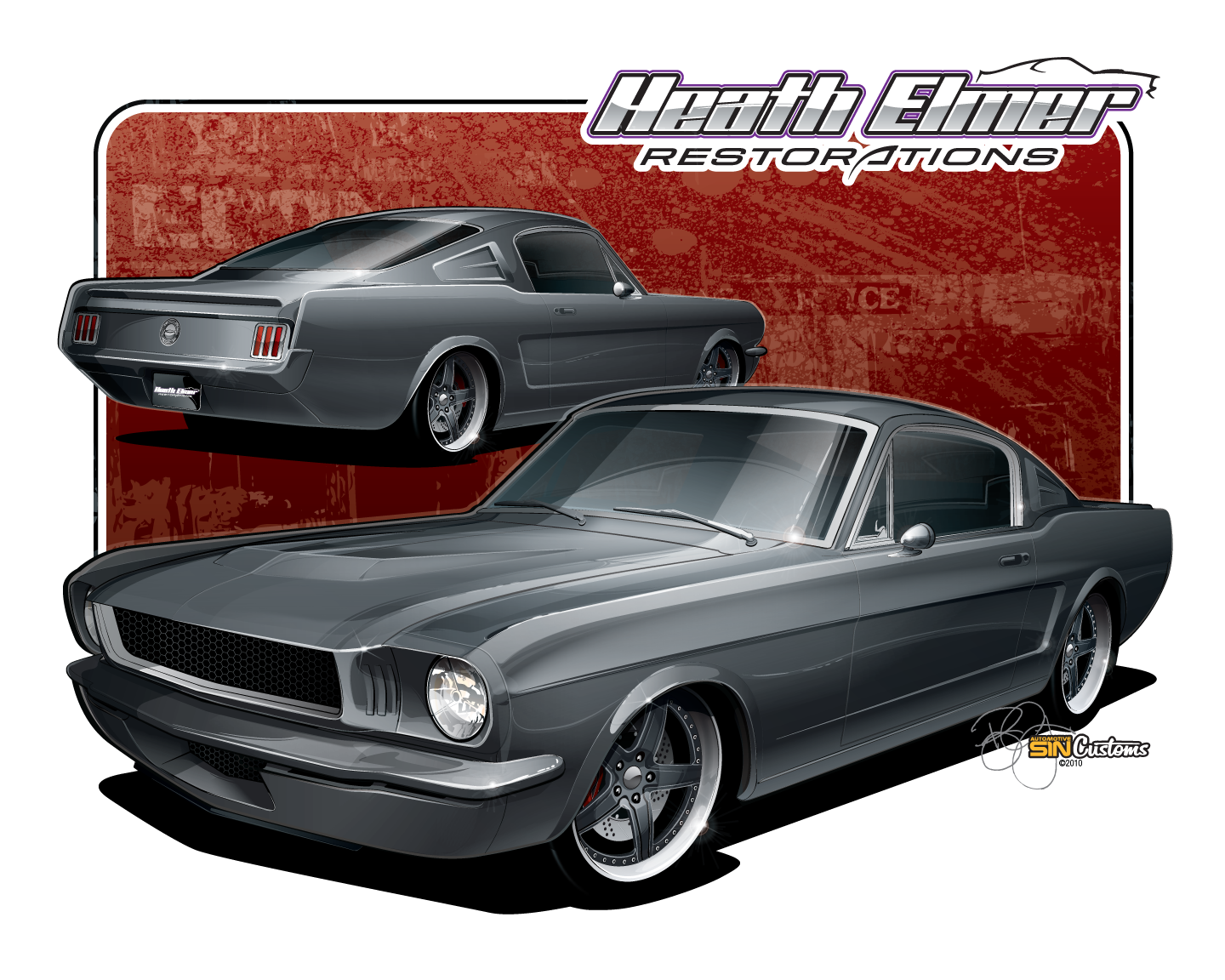 Vehicle Rendering - 1965 Ford Mustang Fastback