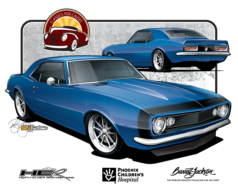 Vehicle Rendering - 1967 Chevrolet Camaro