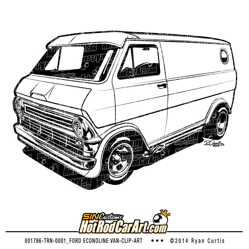 001786-TRN-0001_Ford Econoline Van - Clip Art