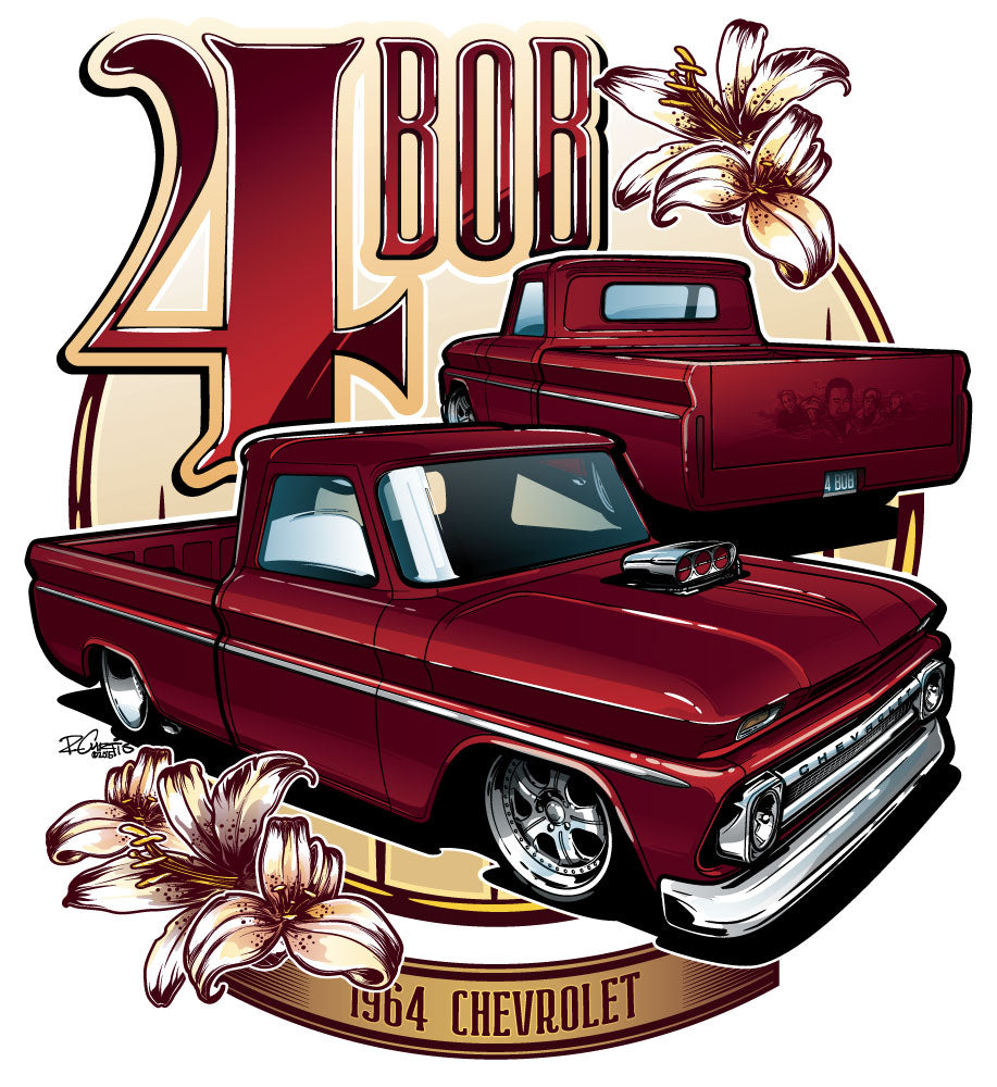 4Bob – Built to Remember - Shirt illustration