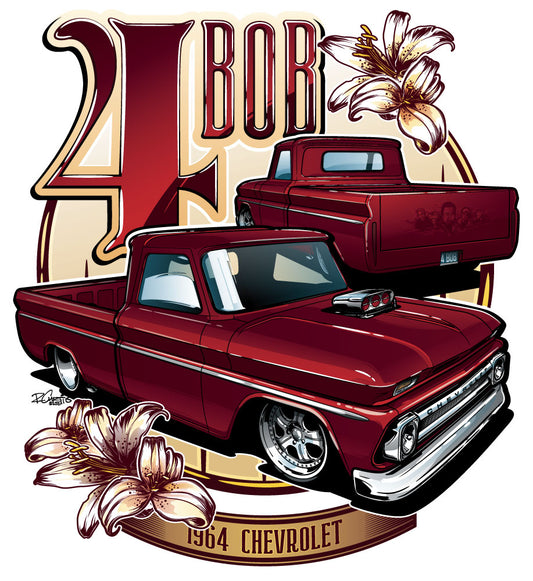 4Bob – Built to Remember - Shirt illustration