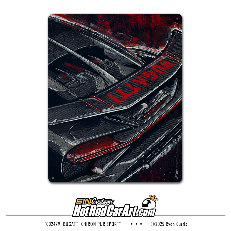 Ravena – Carbon Vengeance -- Metal Print Sign