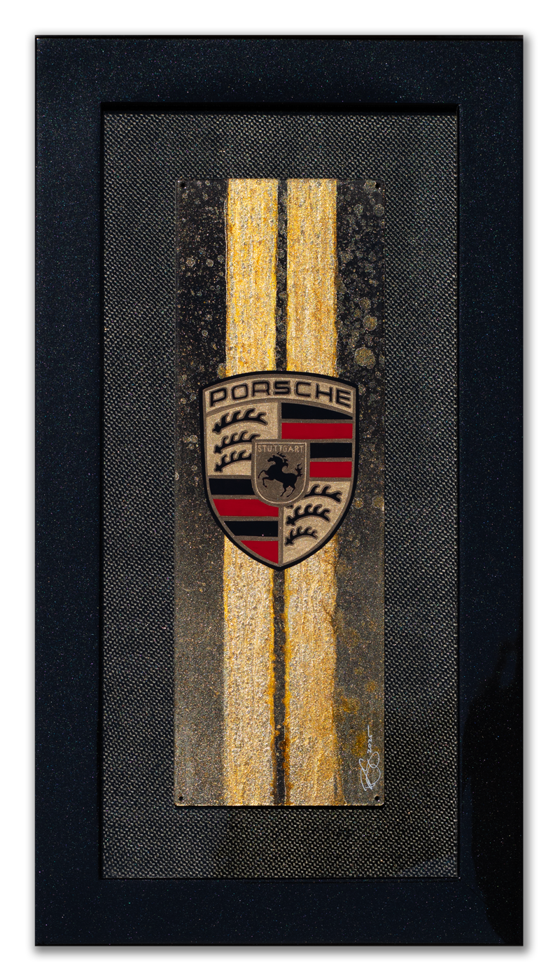Porsche Badge Icon - Original Painting