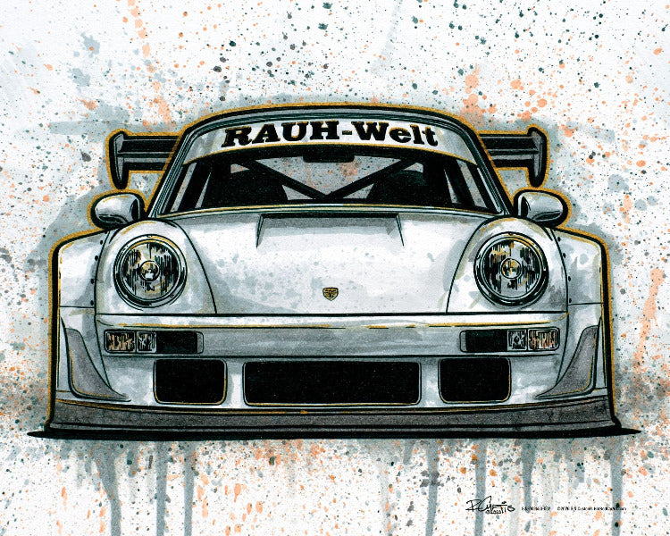 RWB Porsche 911 (964)– Original Automotive Fine Art
