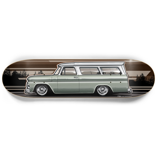 1966 Chevy Suburban Panel - Custom Skateboard