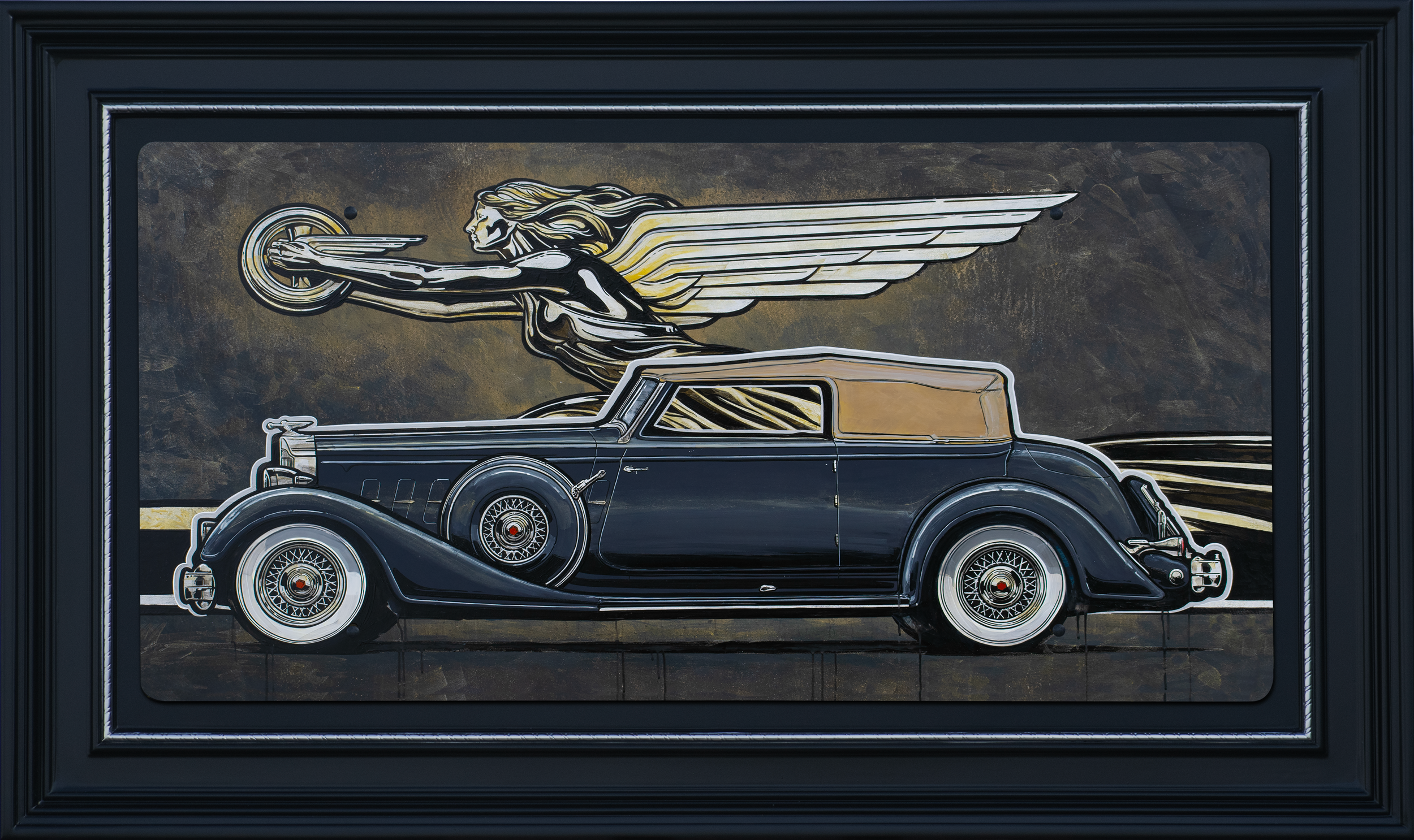 Packard Twelve Goddess of Speed - Original Painting
