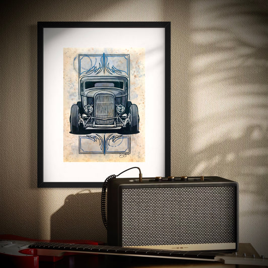 "Betty’s Gaze" – Original Automotive Fine Art