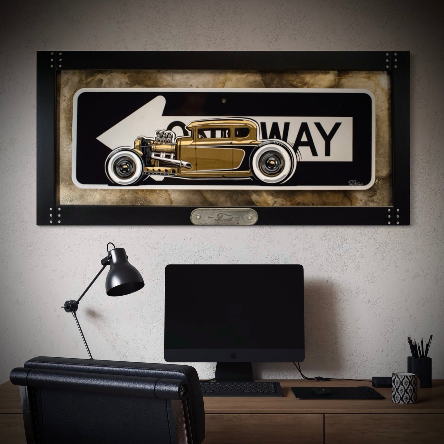 Helena – Hell on Wheels - Framed Original Painting