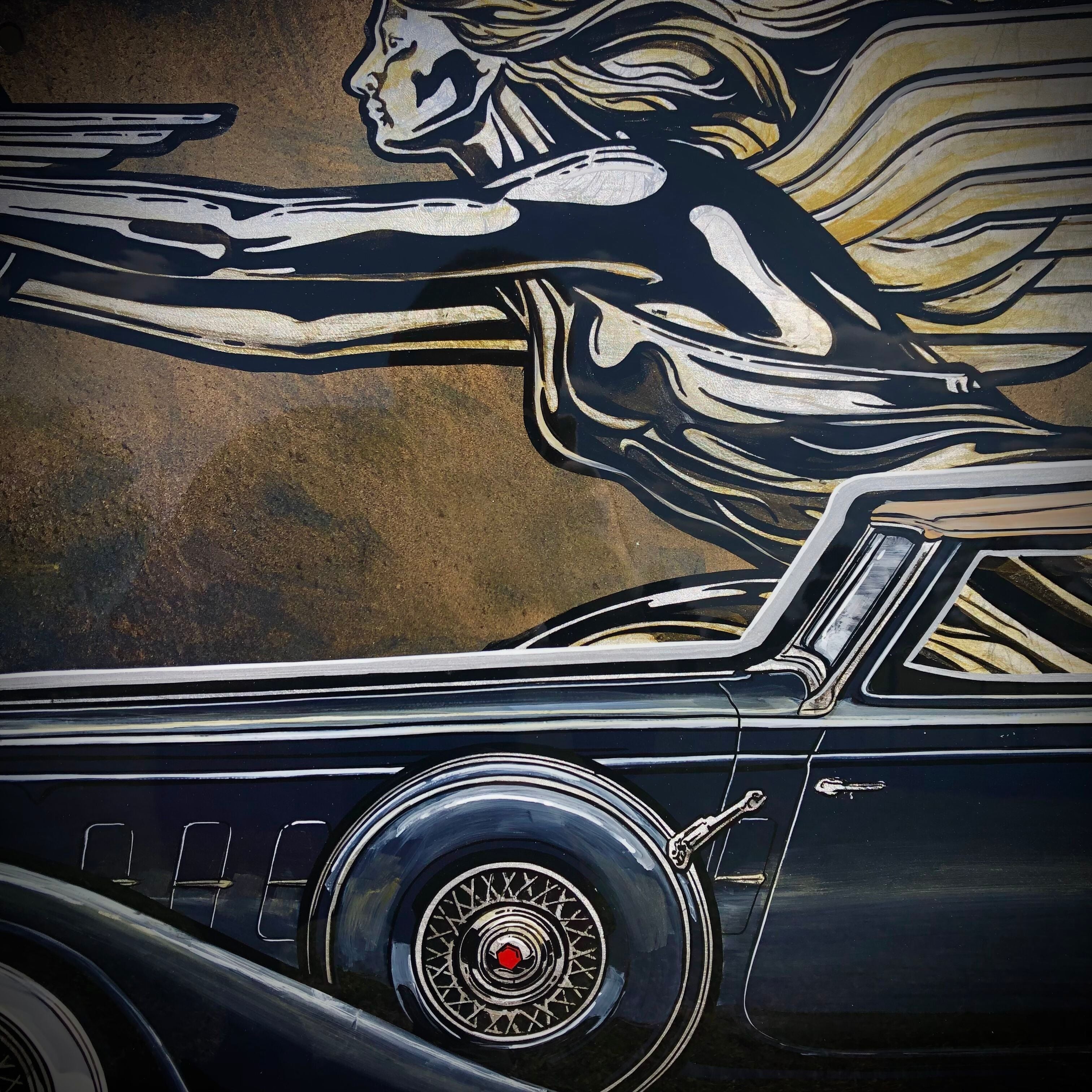 Packard Twelve Goddess of Speed - Original Painting