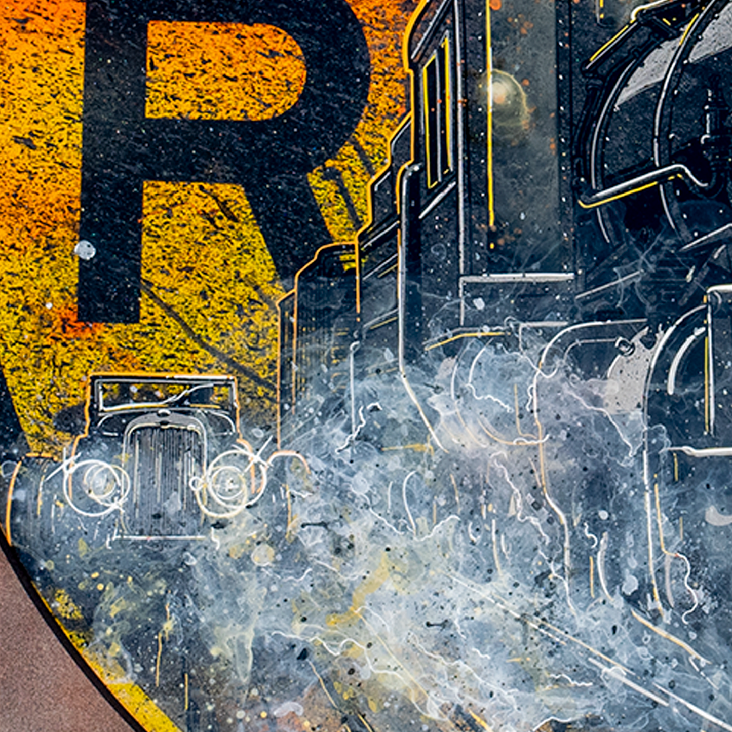 "Victoria" Train Crossing - Original Painting