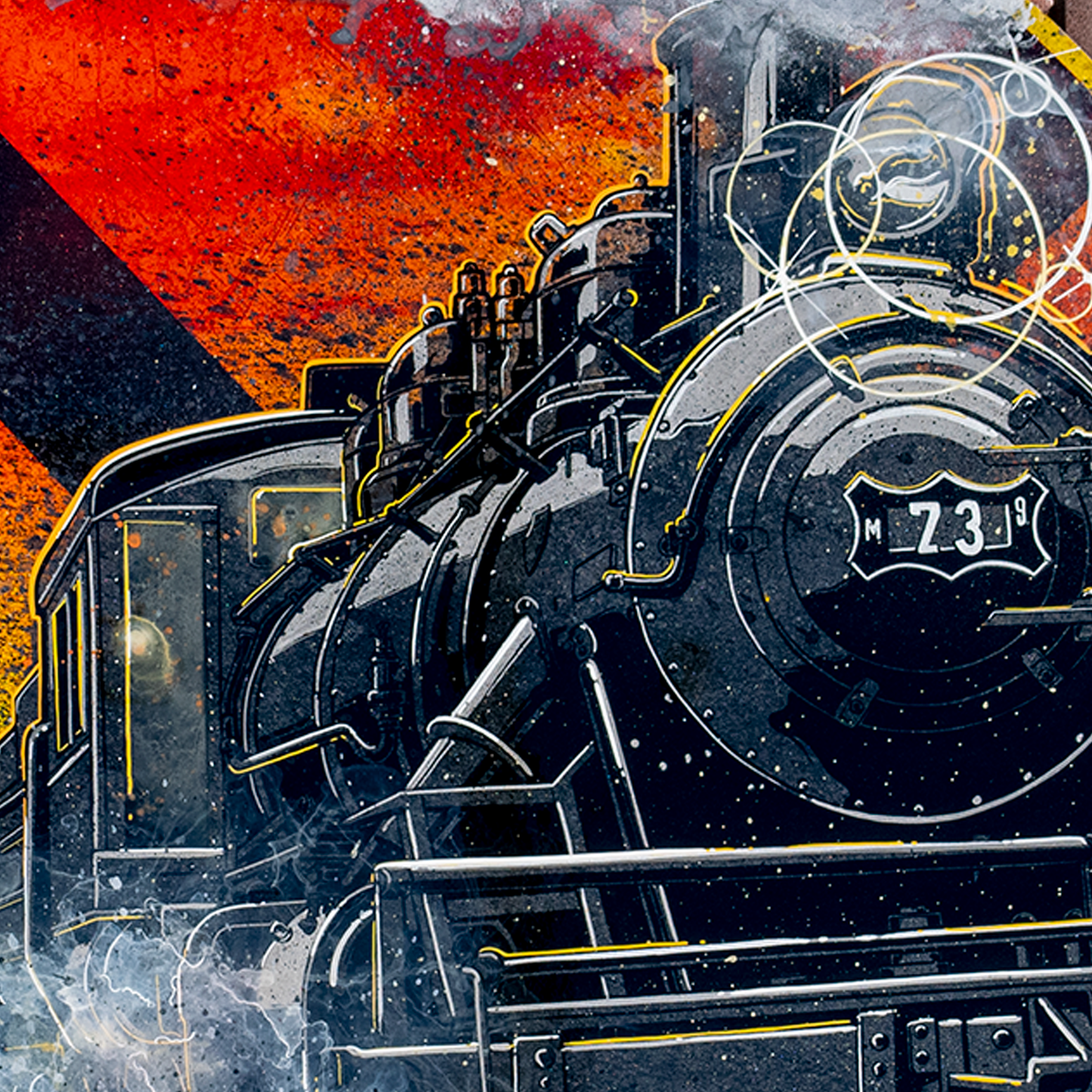 "Victoria" Train Crossing - Original Painting