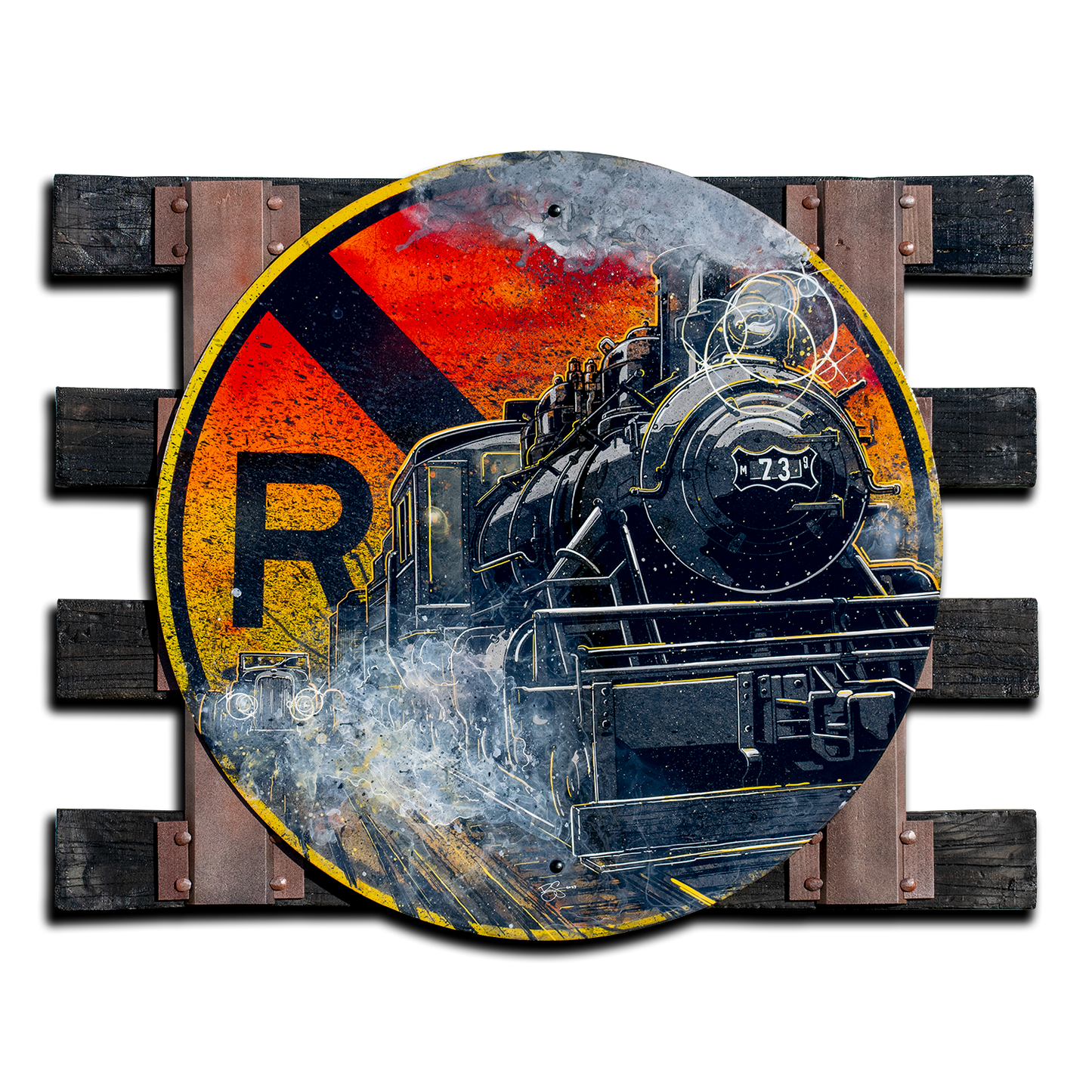"Victoria" Train Crossing - Original Painting