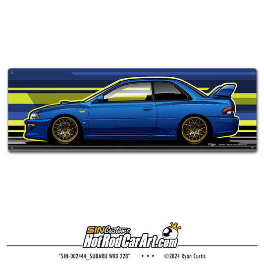 Subaru WRX 22B  - Metal Sign