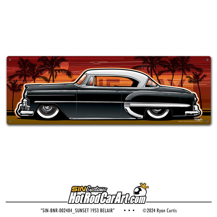 Sunset 1953 Belair - Banner/Poster