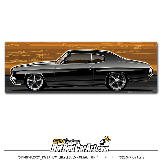 1970 Chevy Chevelle SS  - Metal Sign