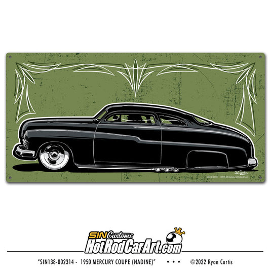1950 Mercury Coupe (Nadine) - Metal Print