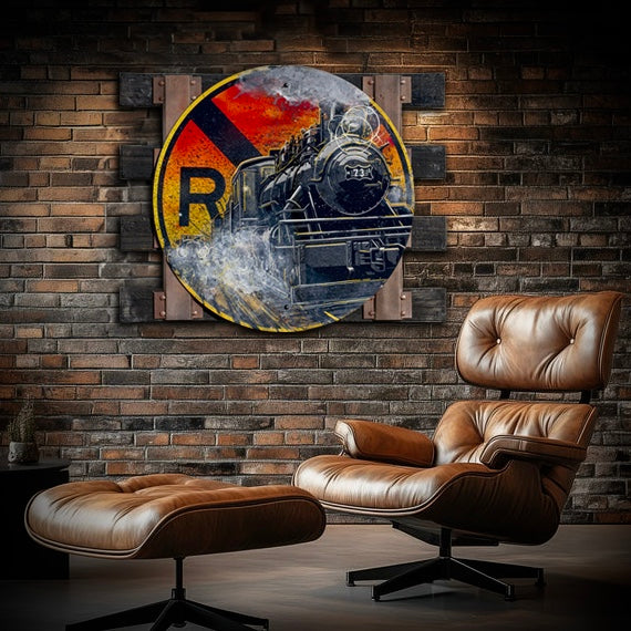 "Victoria" Train Crossing - Original Painting