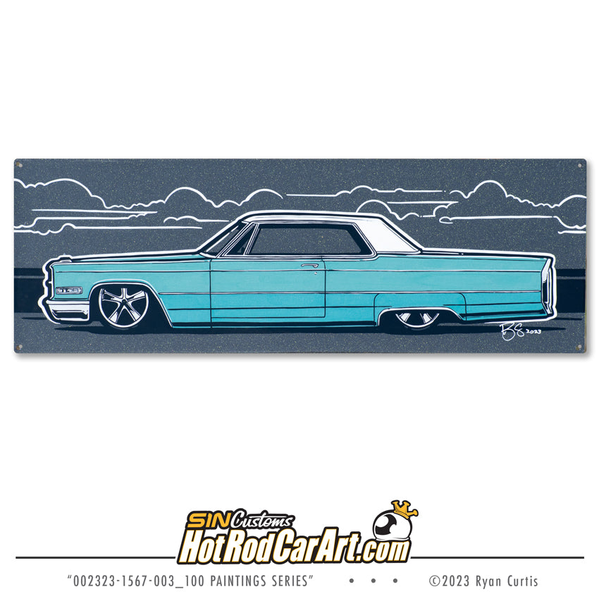 25 for $100 Handpainted - 18x6 Aluminum Panel