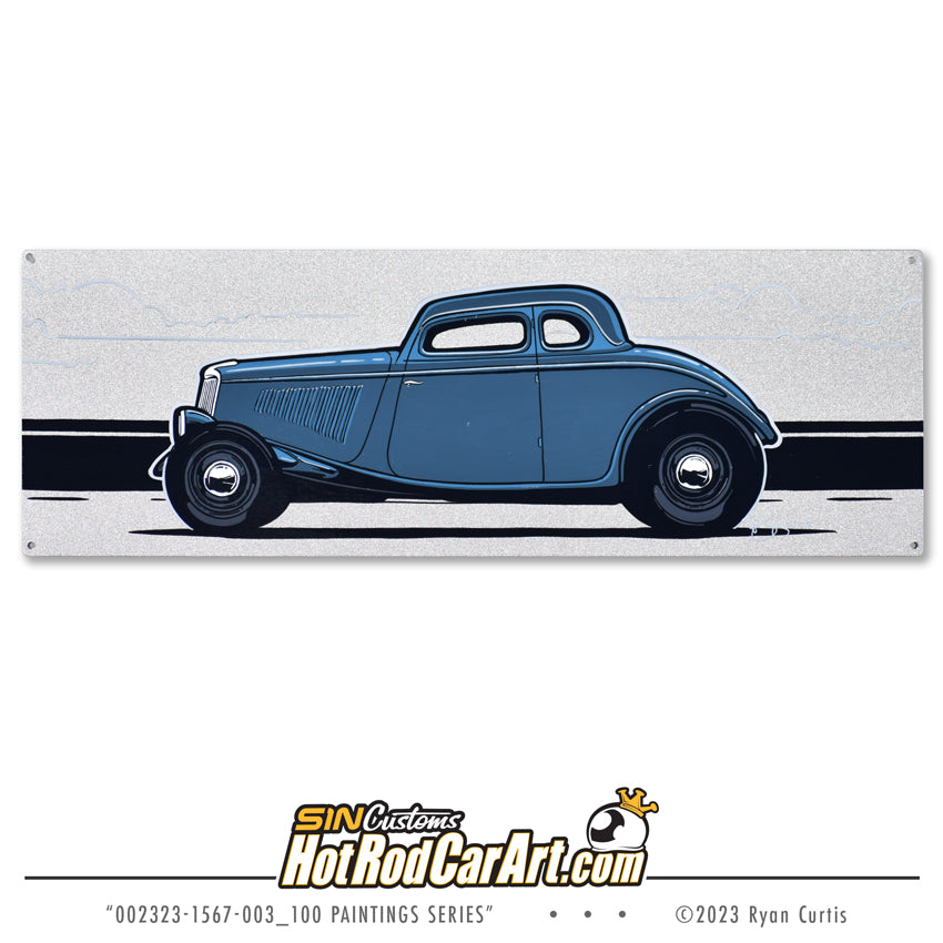 25 for $100 Handpainted - 18x6 Aluminum Panel