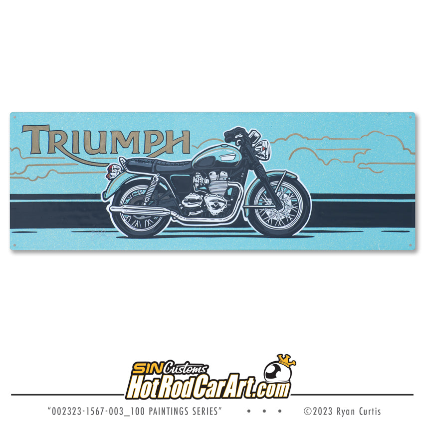 25 for $100 Handpainted - 18x6 Aluminum Panel