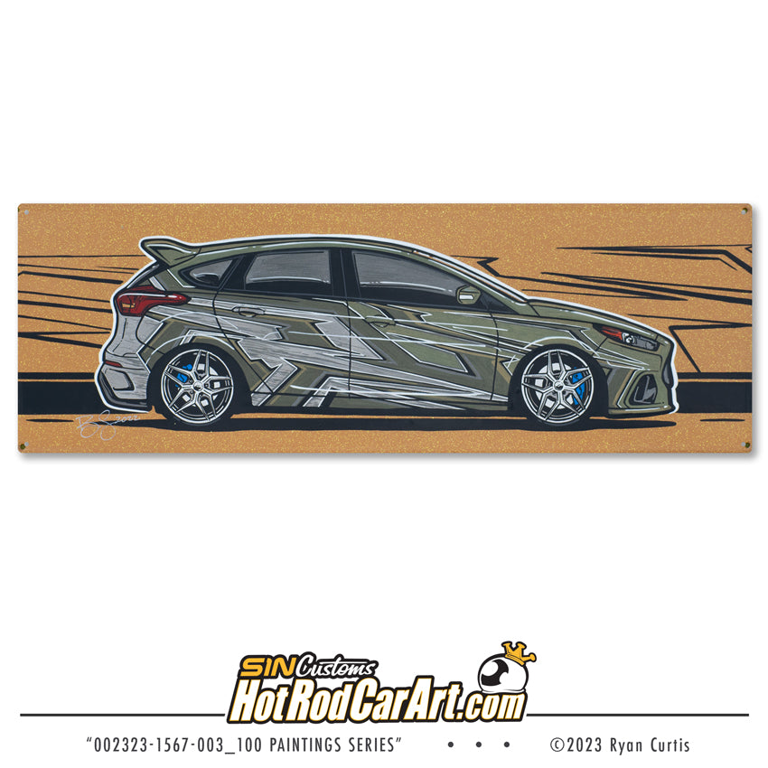 25 for $100 Handpainted - 18x6 Aluminum Panel