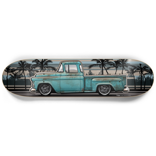 1955 Chevy Stepsie Truck - Custom Skateboard