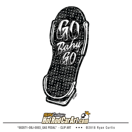 002071-OBJ-0003_Gas Pedal - Clip Art