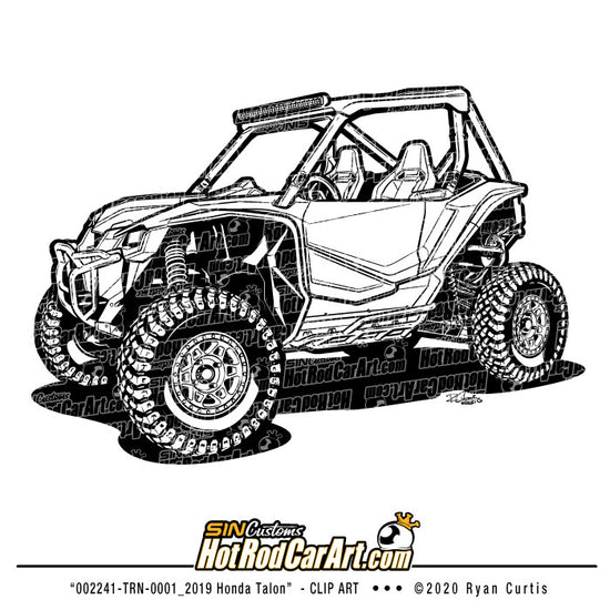 002241-TRN-0001_2019 Honda Talon - Clip Art – SIN Customs ...