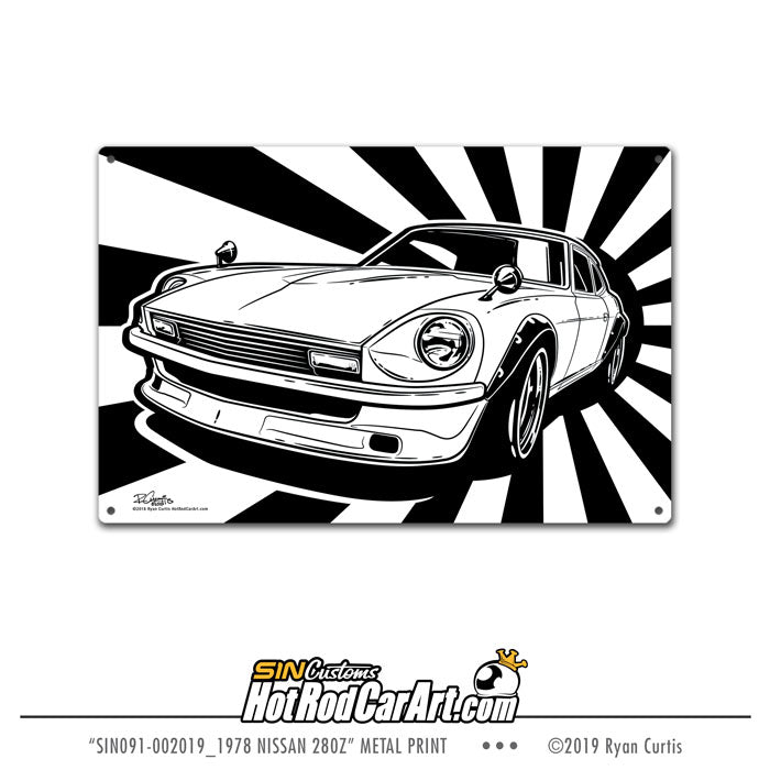 1978 Nissan 280z - Metal Print